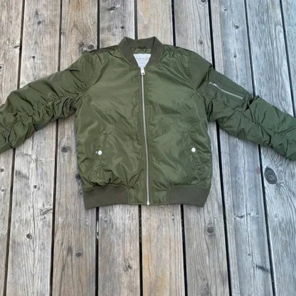 Olive Green Bomber Jacket